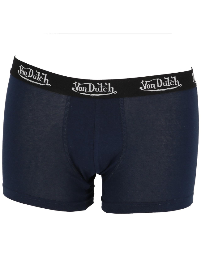 Pack 2 boxers classic uni noir homme - Von Dutch