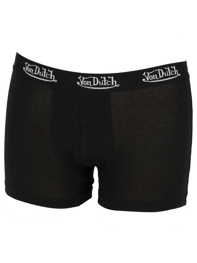 Pack 2 boxers classic uni noir homme - Von Dutch