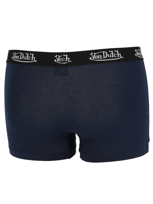 Pack 2 boxers classic uni noir homme - Von Dutch