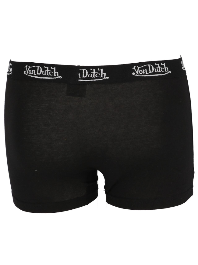 Pack 2 boxers classic uni noir homme - Von Dutch