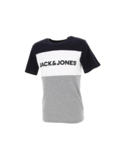 T-shirt logo block gris homme - Jack & Jones