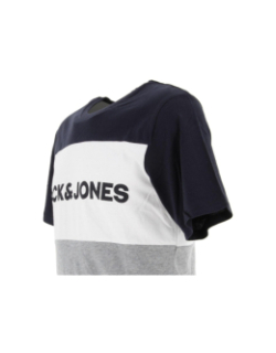 T-shirt logo block gris homme - Jack & Jones