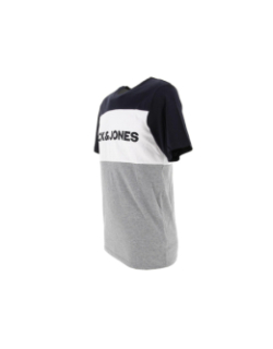 T-shirt logo block gris homme - Jack & Jones