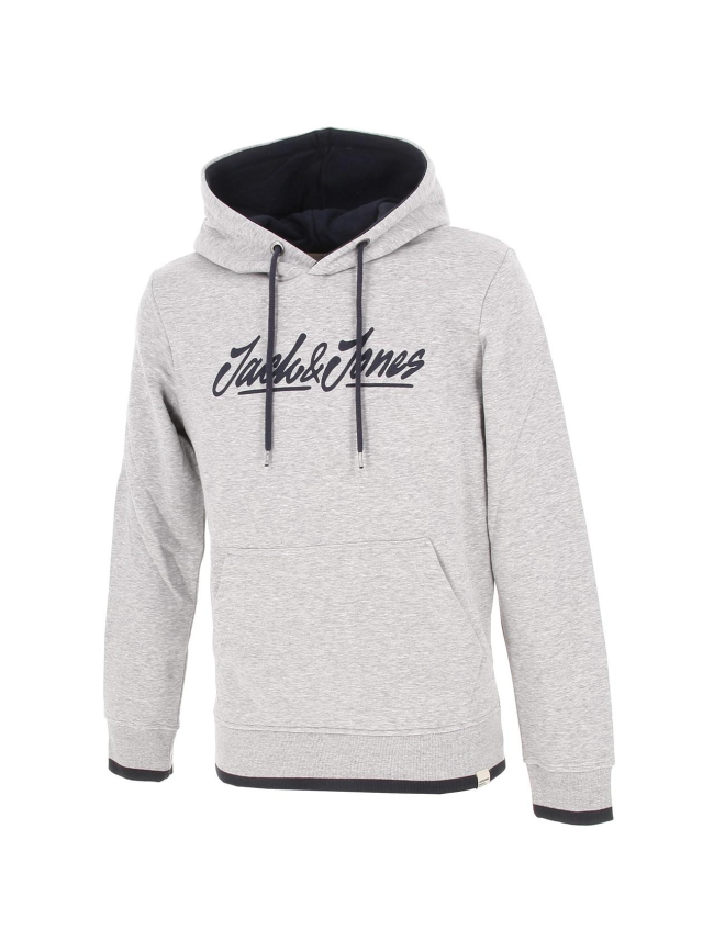 Sweat à capuche legend gris homme - Jack & Jones
