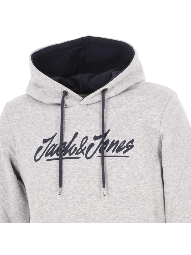 Sweat à capuche legend gris homme - Jack & Jones