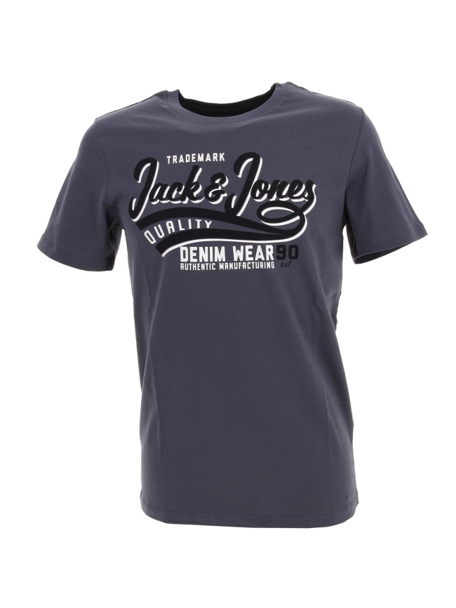 T-shirt grisaille bleu marine homme - Jack & Jones