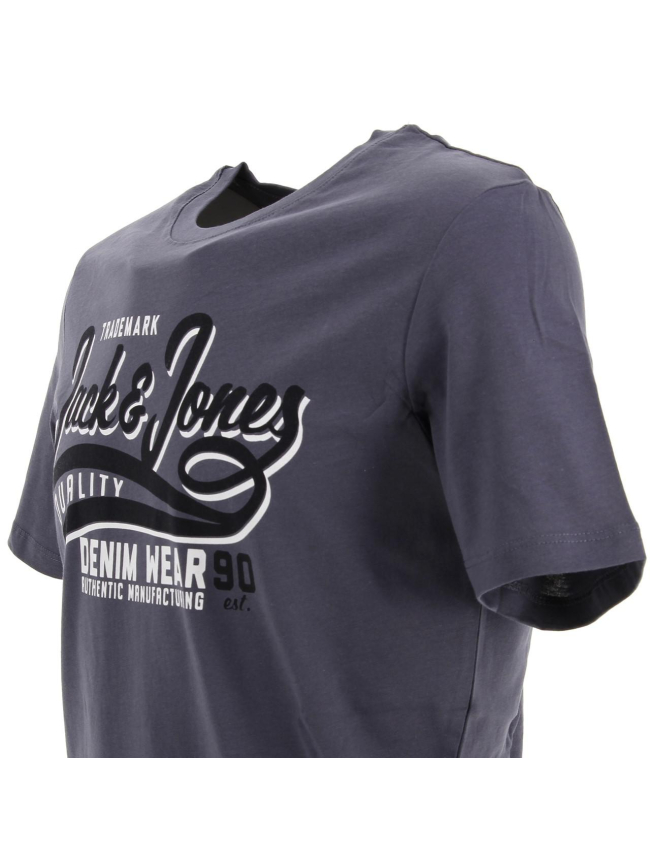 T-shirt grisaille bleu marine homme - Jack & Jones