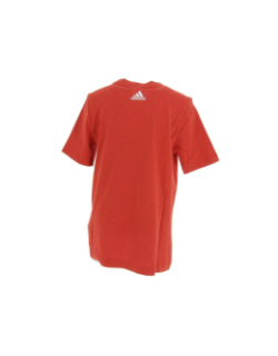 T-shirt logo 3 bandes rouge enfant - Adidas