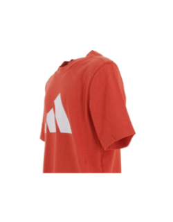 T-shirt logo 3 bandes rouge enfant - Adidas