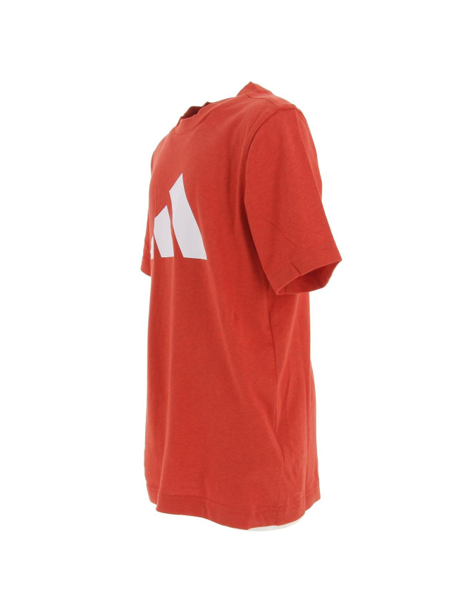 T-shirt logo 3 bandes rouge enfant - Adidas