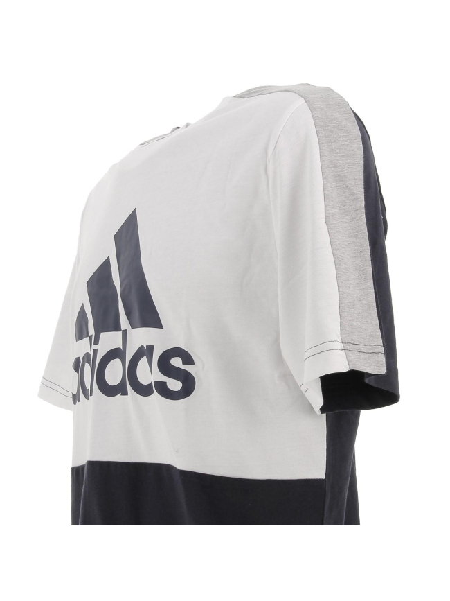 T-shirt 3 bandes bleu marine homme - Adidas