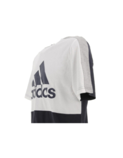 T-shirt 3 bandes bleu marine homme - Adidas