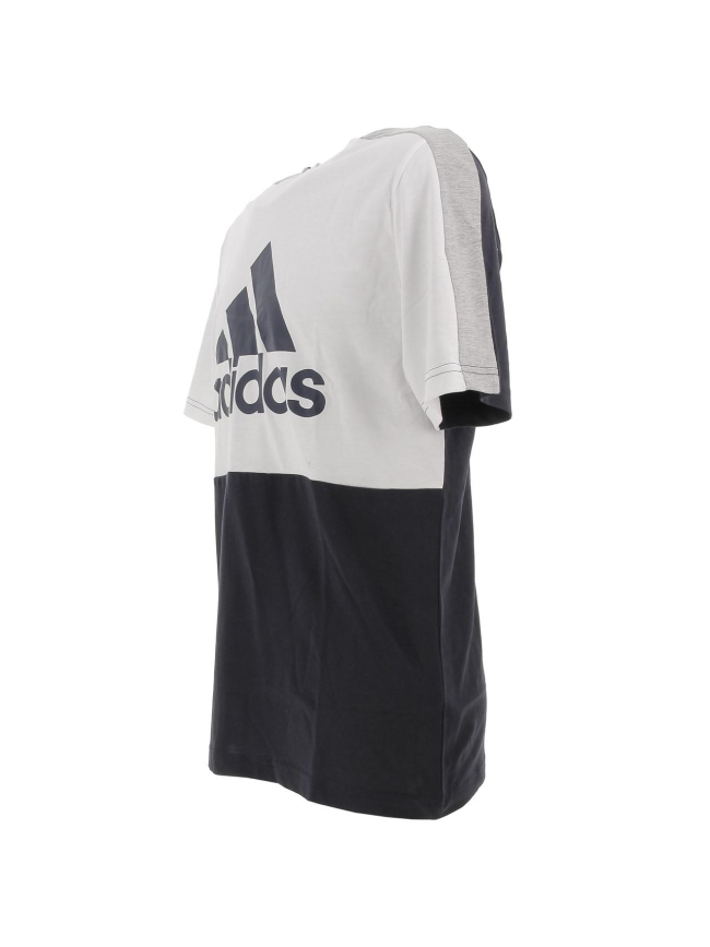 T-shirt 3 bandes bleu marine homme - Adidas