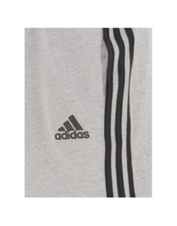 Short de sport 3 bandes gris homme - Adidas