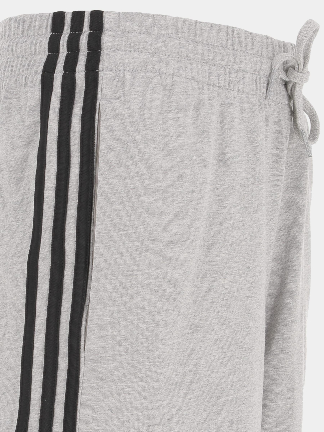 Short de sport 3 bandes gris homme - Adidas