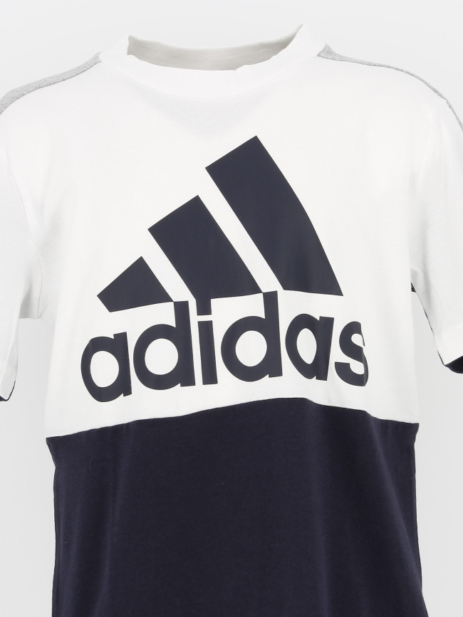 T-shirt sport logo bleu garçon - Adidas