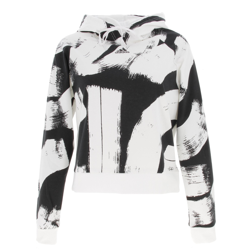 Sweat à capuche blanc femme - Adidas