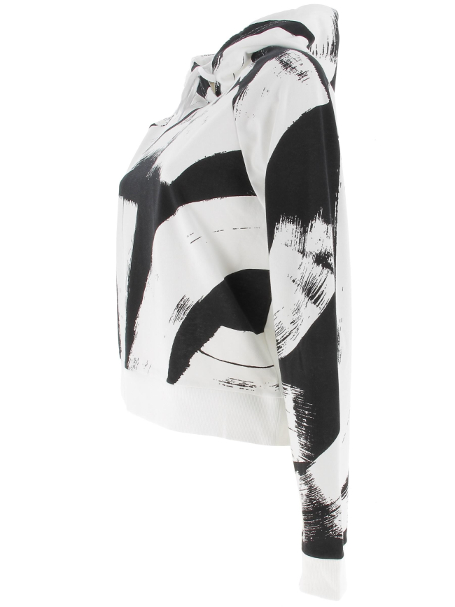 Sweat à capuche blanc femme - Adidas