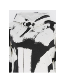 Sweat à capuche blanc femme - Adidas