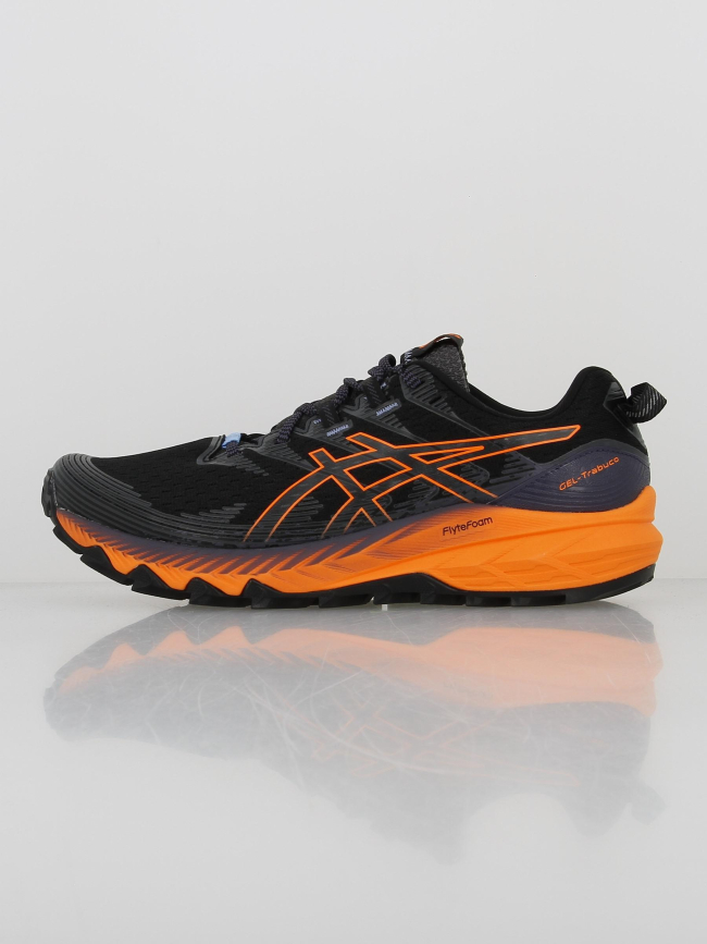 Chaussures de trail trabuco 10 gel noir/orange homme - Asics