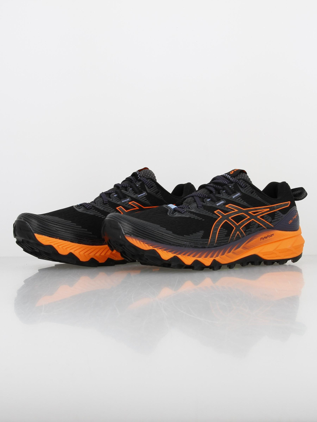 Chaussures de trail trabuco 10 gel noir/orange homme - Asics