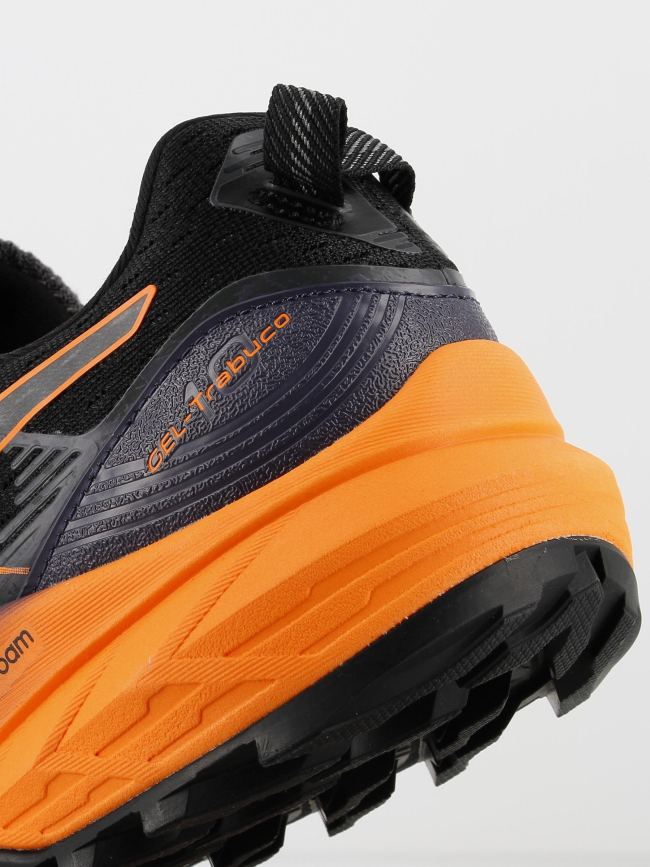 Chaussures de trail trabuco 10 gel noir/orange homme - Asics