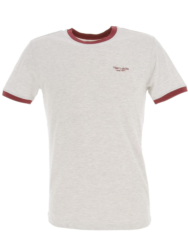 T-shirt the tee gris chiné homme - Teddy Smith