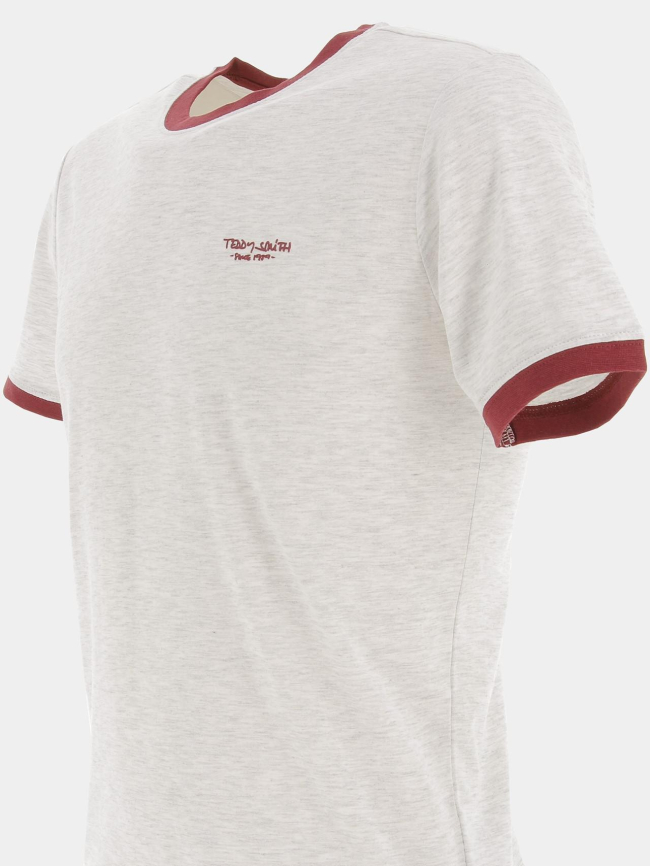 T-shirt the tee gris chiné homme - Teddy Smith