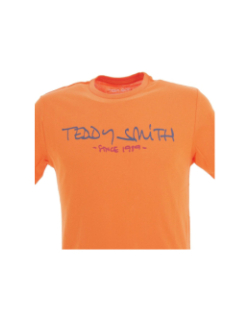 T-shirt ticlass basic orange homme - Teddy Smith