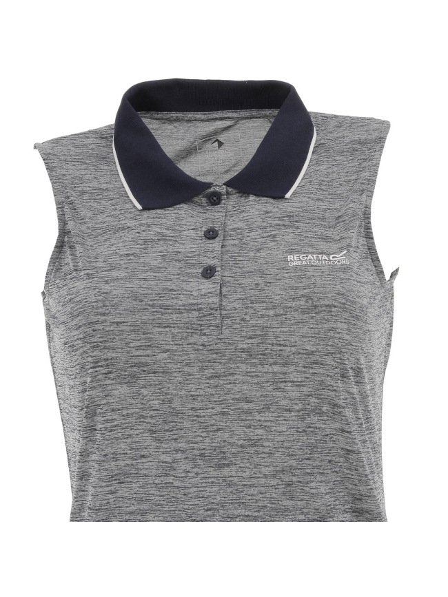 Polo de trail sans manche gris femme - Regatta