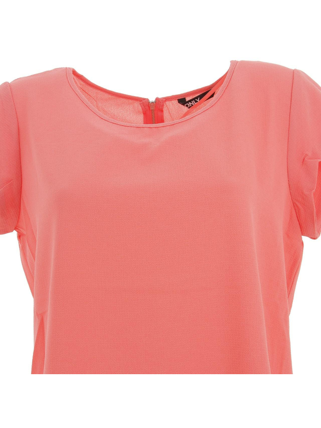 T-shirt vic tea rose femme - Only