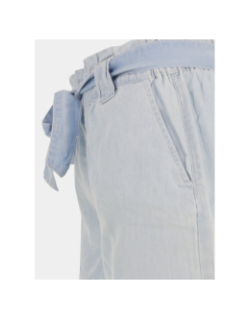 Short ceinture bea denim bleu femme - Only