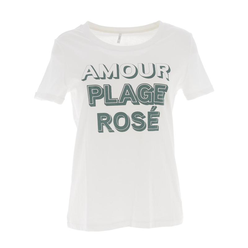 T-shirt rizzy vert femme - Only