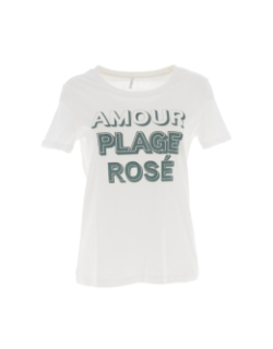 T-shirt rizzy vert femme - Only