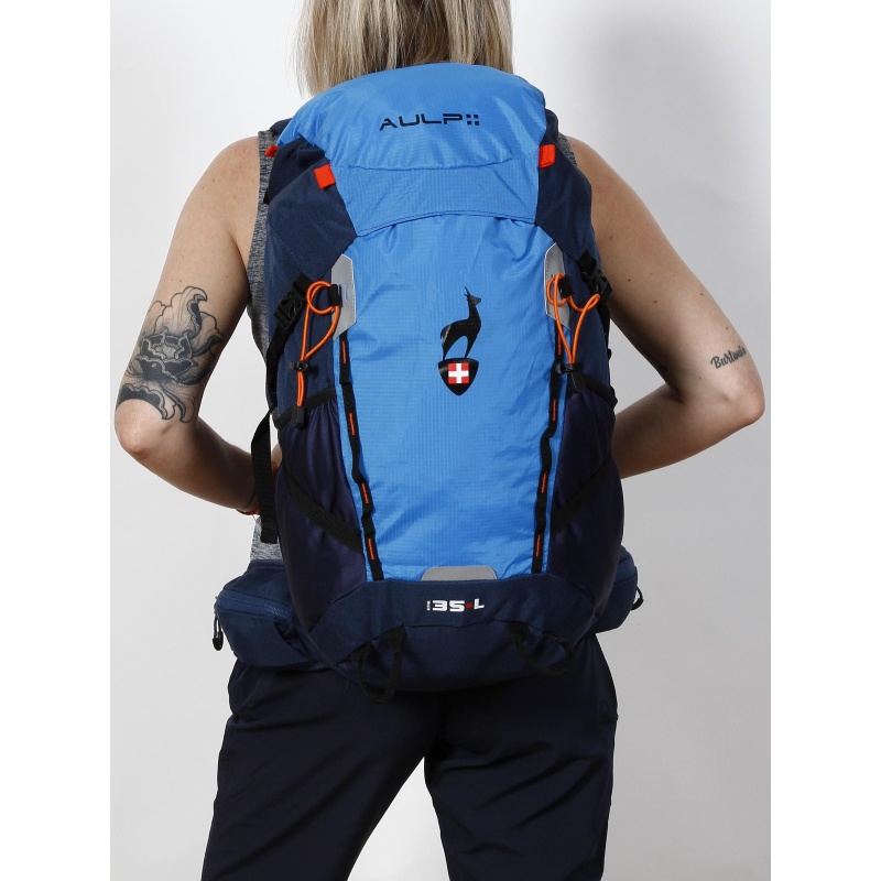 Sac à dos de randonnée filet dos tendu malmo bleu - Aulp