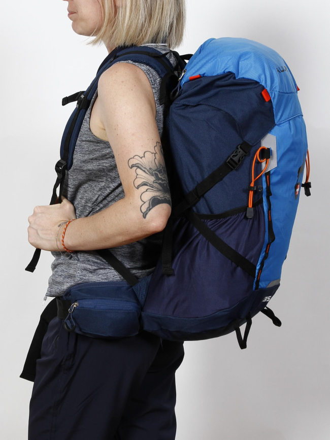 Sac à dos de randonnée filet dos tendu malmo bleu - Aulp