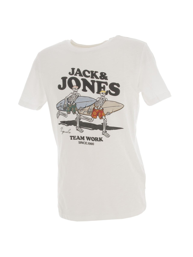 T-shirt venice bones blanc homme - Jack & Jones