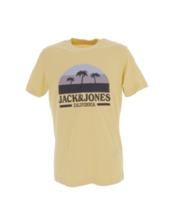 T-shirt malibu branding jaune homme - Jack & Jones