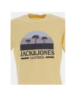 T-shirt malibu branding jaune homme - Jack & Jones