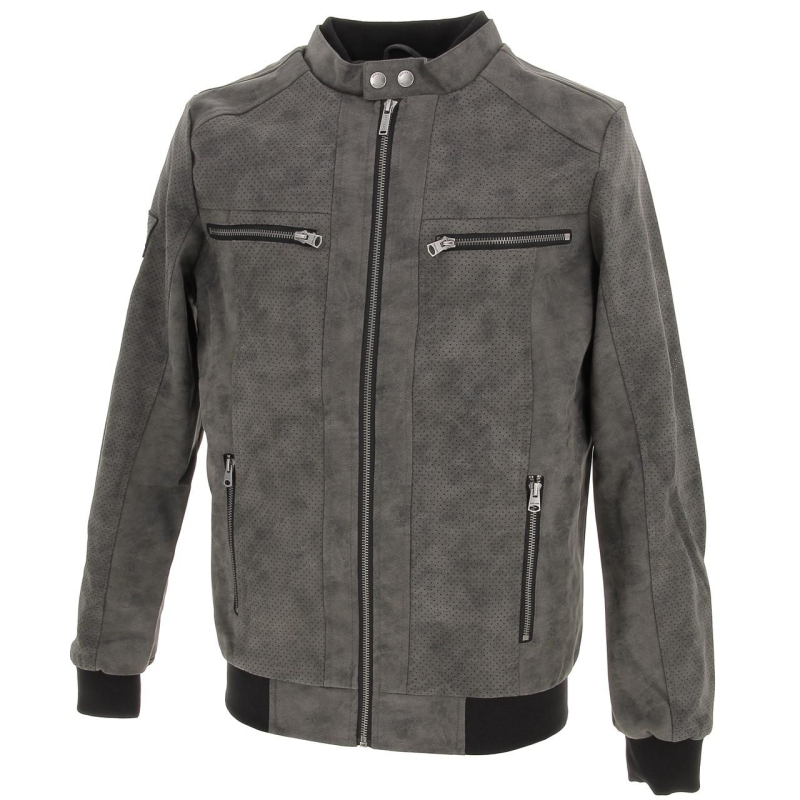 Veste zippée spangelito gris homme - Deeluxe