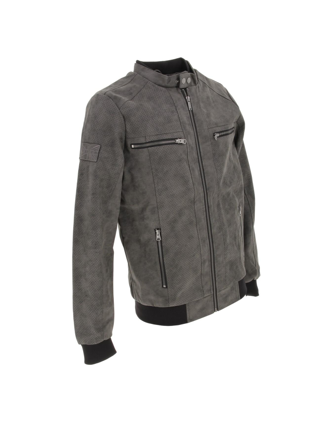 Veste zippée spangelito gris homme - Deeluxe