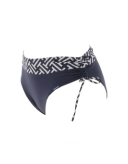 Maillot de bain 2 pièces zig zag bleu femme - Grain De Sable