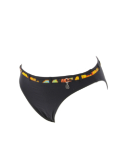 Maillot de bain 2 pièces moose jaune noir femme - Grain De Sable