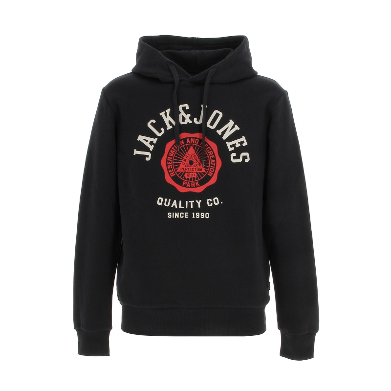 Sweat à capuche logo noir homme - Jack & Jones