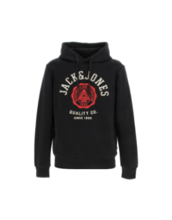 Sweat à capuche logo noir homme - Jack & Jones