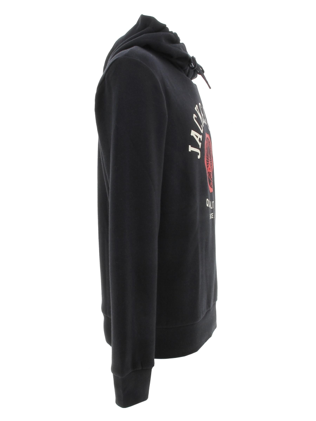Sweat à capuche logo noir homme - Jack & Jones