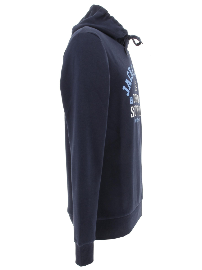 Sweat à capuche logo bleu marine homme - Jack & Jones