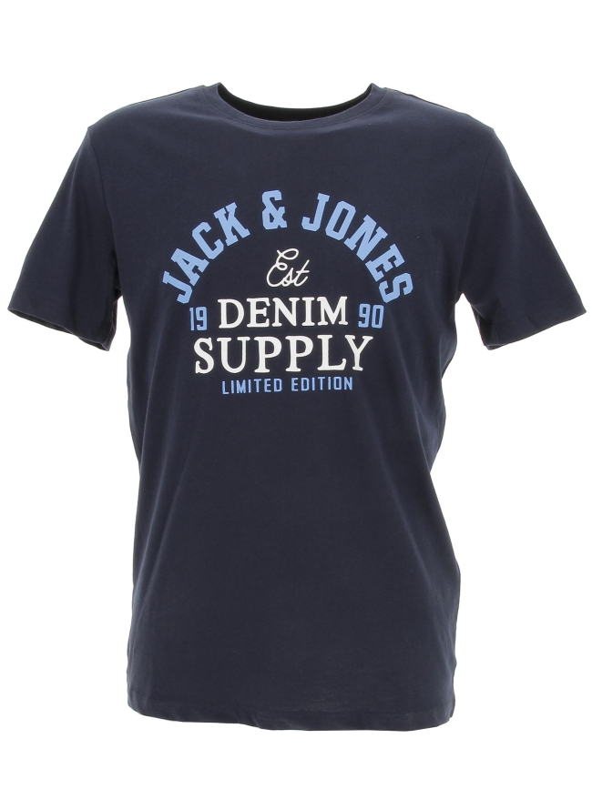 T-shirt logo bleu marine homme - Jack & Jones