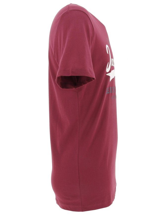 T-shirt logo bordeaux homme - Jack & Jones