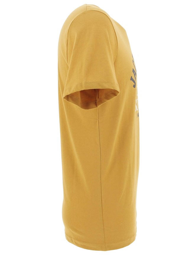 T-shirt logo jaune moutarde homme - Jack & Jones